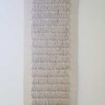 "Kleine Welle", 45 cm x 1 m, Wolle, Stanzreste